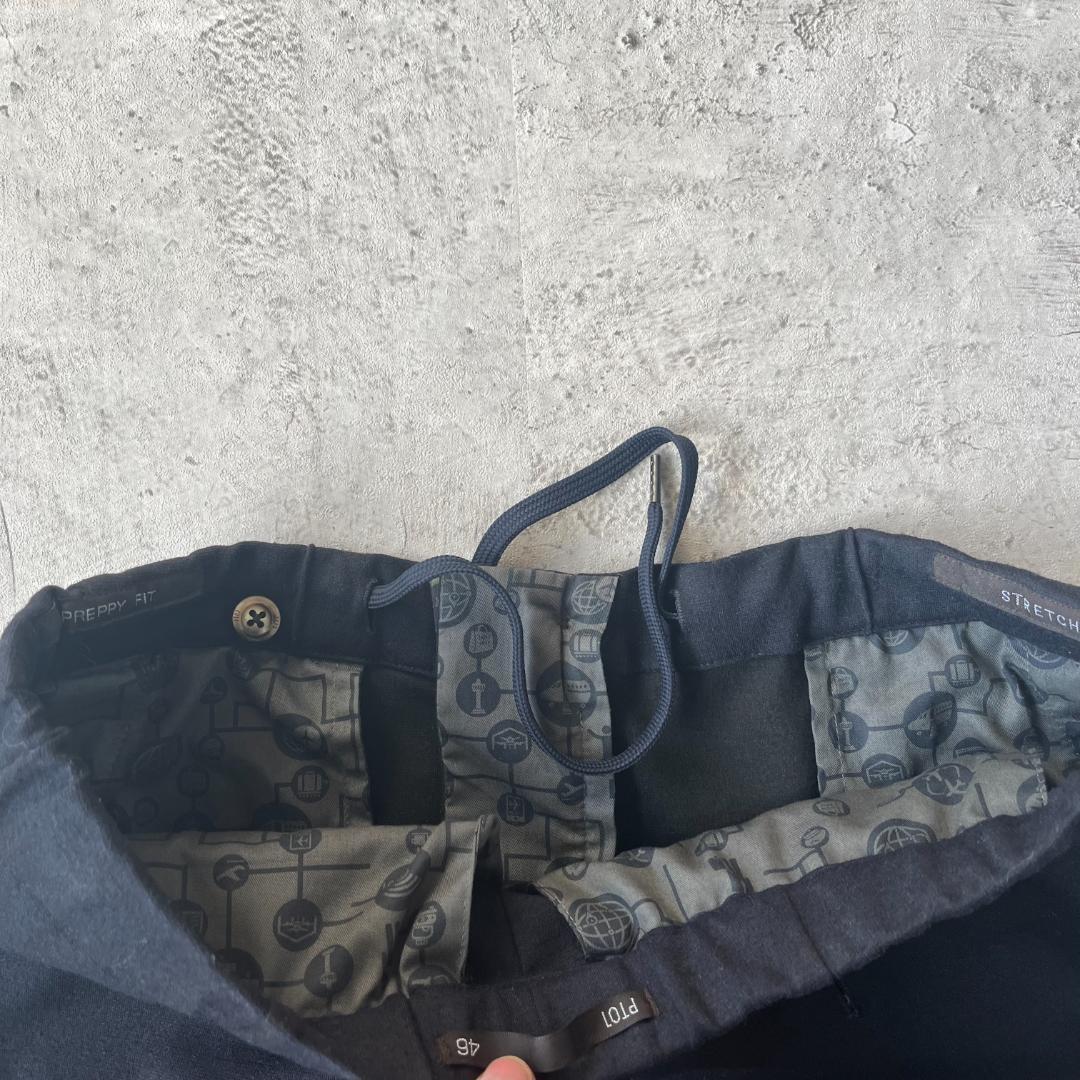 極美品 PT01 PREPPY FIT トラベル ストレッチ スラックス 46