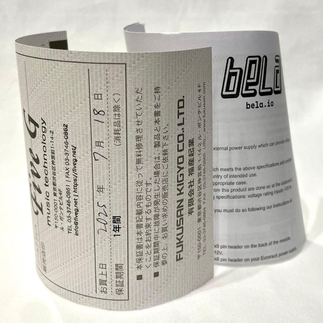 Bela Gliss 1U モジュラーシンセサイザー 動作品