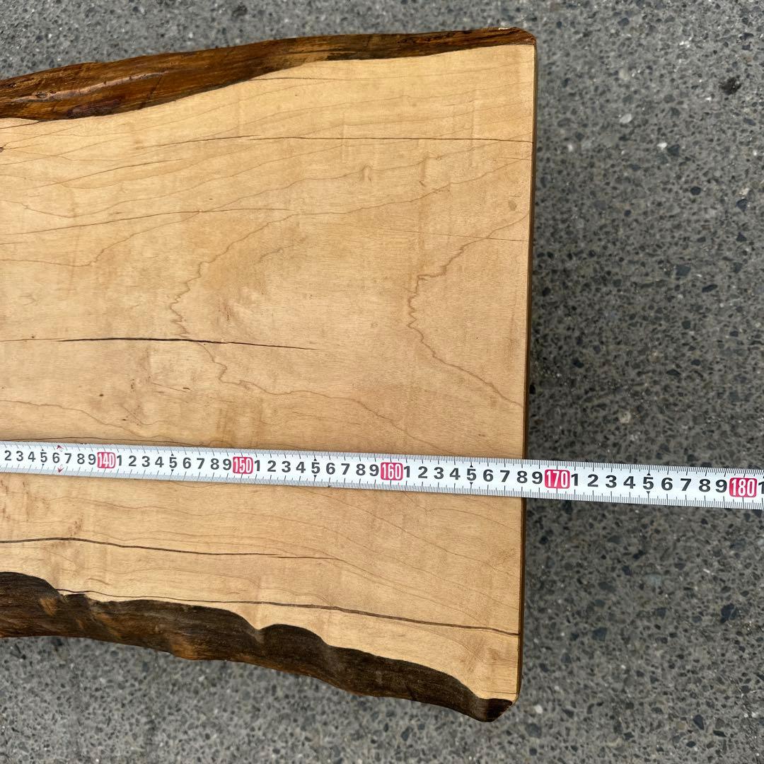 一枚板　テーブル　無垢　アイアン脚　ベンチ　ローテーブル　耳付き　座卓　山小屋