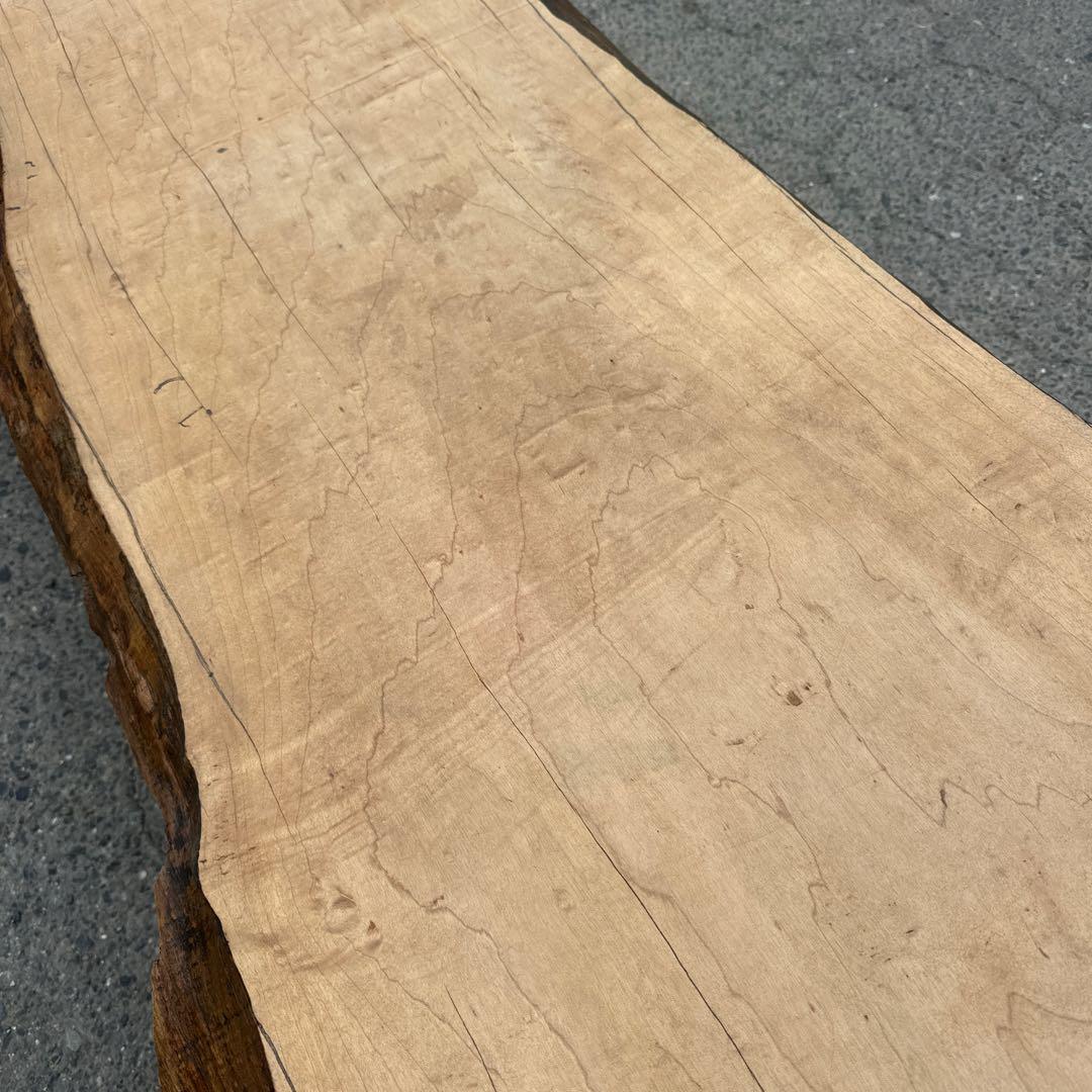 一枚板　テーブル　無垢　アイアン脚　ベンチ　ローテーブル　耳付き　座卓　山小屋