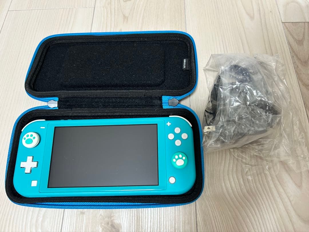 Switch Lite スイッチライト ターコイズ 本体、充電器付き
