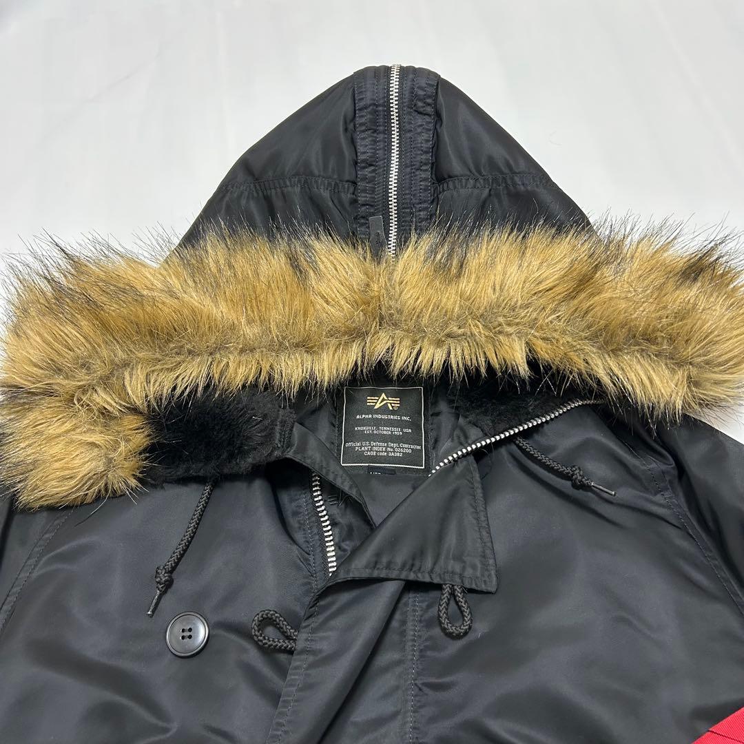【美品】ALPHAアルファ N-2B 短丈 フライトジャケット ブラック M