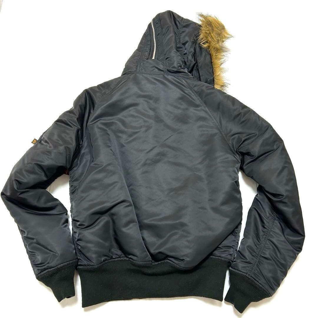 【美品】ALPHAアルファ N-2B 短丈 フライトジャケット ブラック M