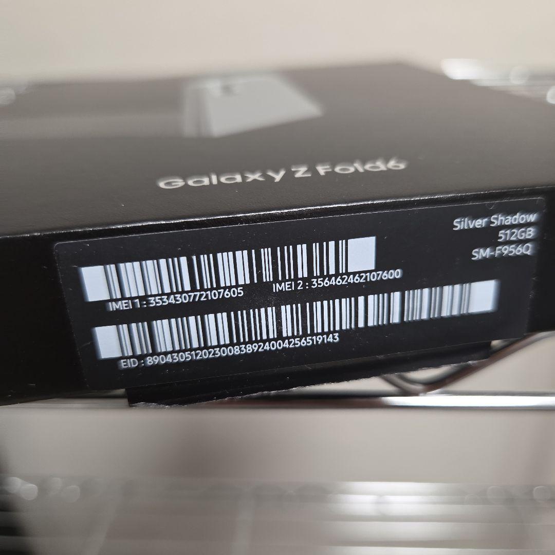 G*S様 【国内版】SAMSUNG GALAXY ZFOLD6 512GB【SI