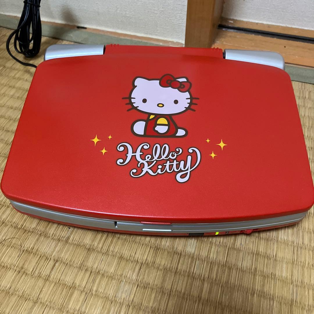 ハローキティDVD-7LCKT ポータブルDVDプレーヤーほぼ未使用　サンリオ