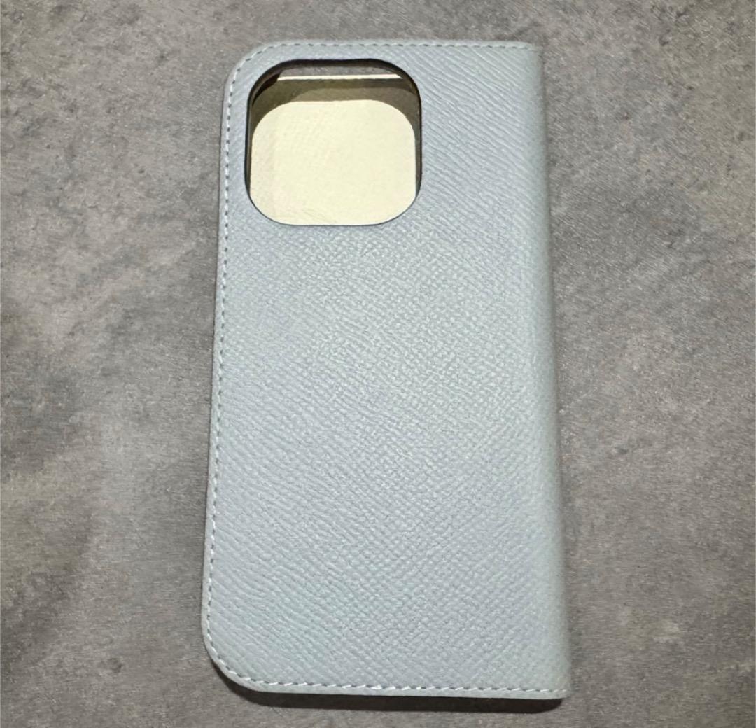 BONAVENTURA 手帳型レザーケース ライトブルー