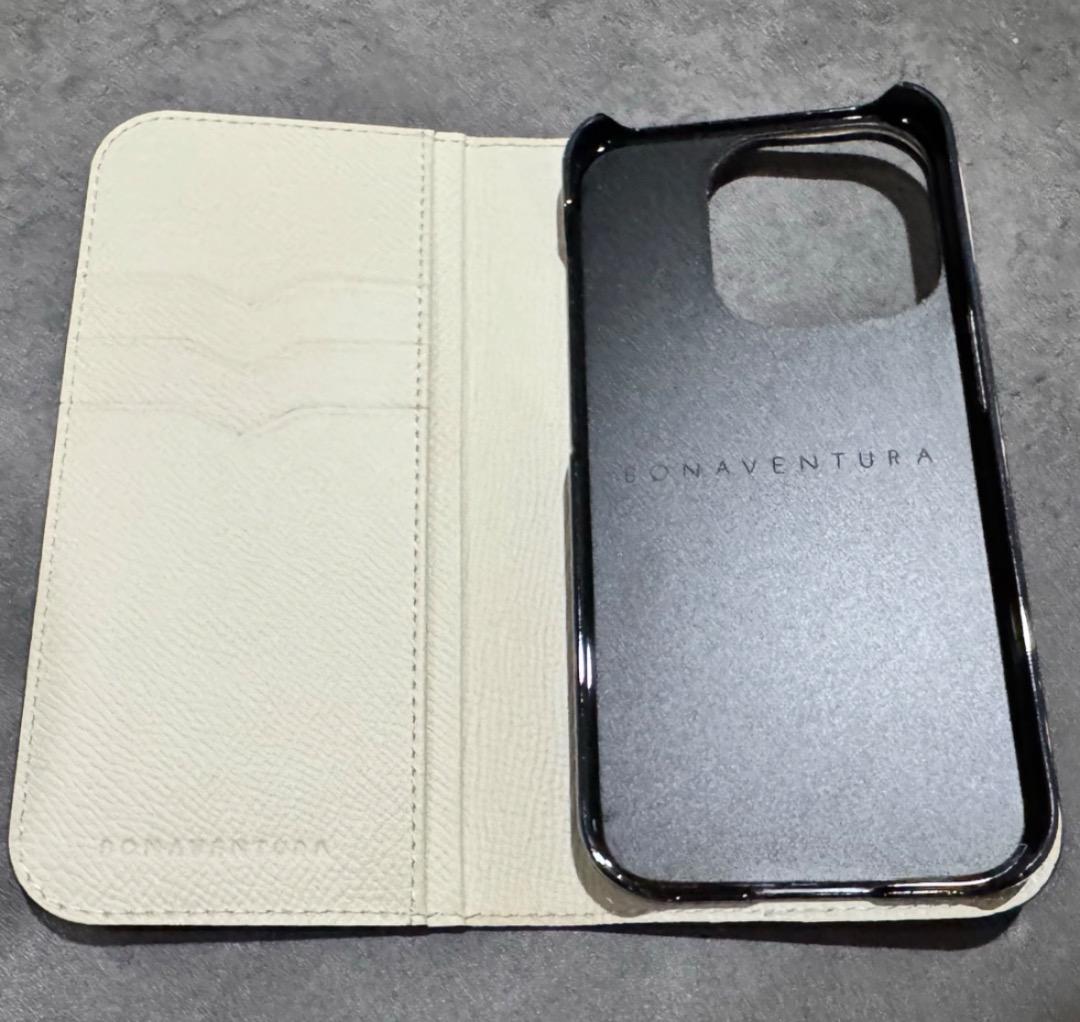 BONAVENTURA 手帳型レザーケース ライトブルー