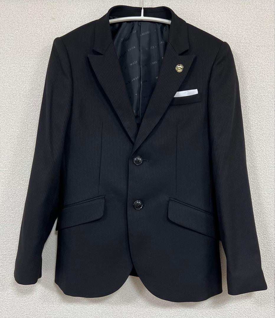 150男の子フォーマルセットワルツビームス黒ストライプロングパンツ