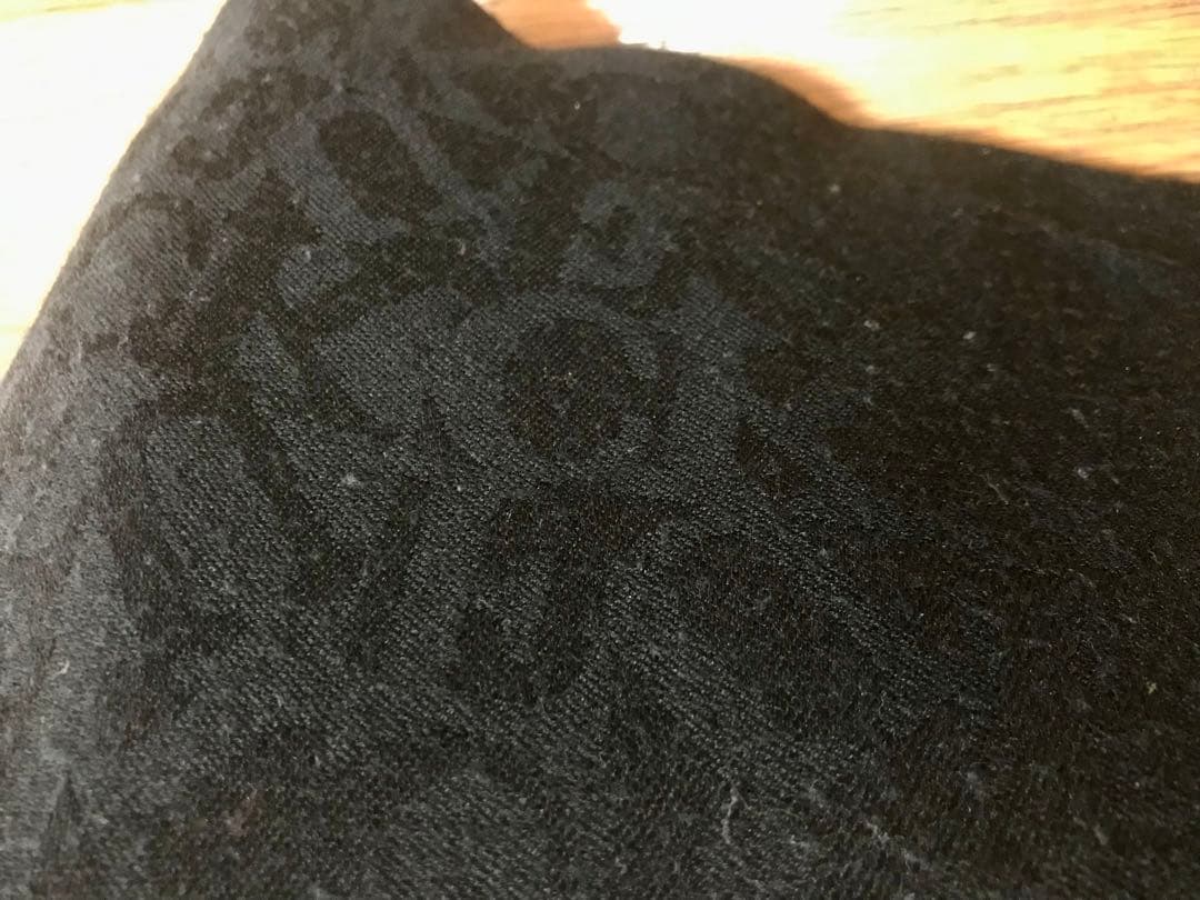 Supreme FUCK wool scarf 総柄 マフラー スカーフ 黒