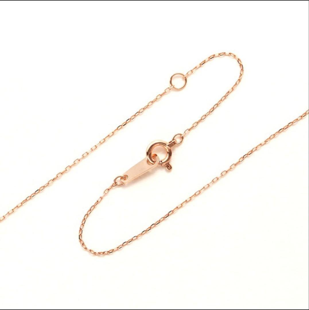 BLOOM♡K10ピンクゴールド 撫子モチーフネックレス