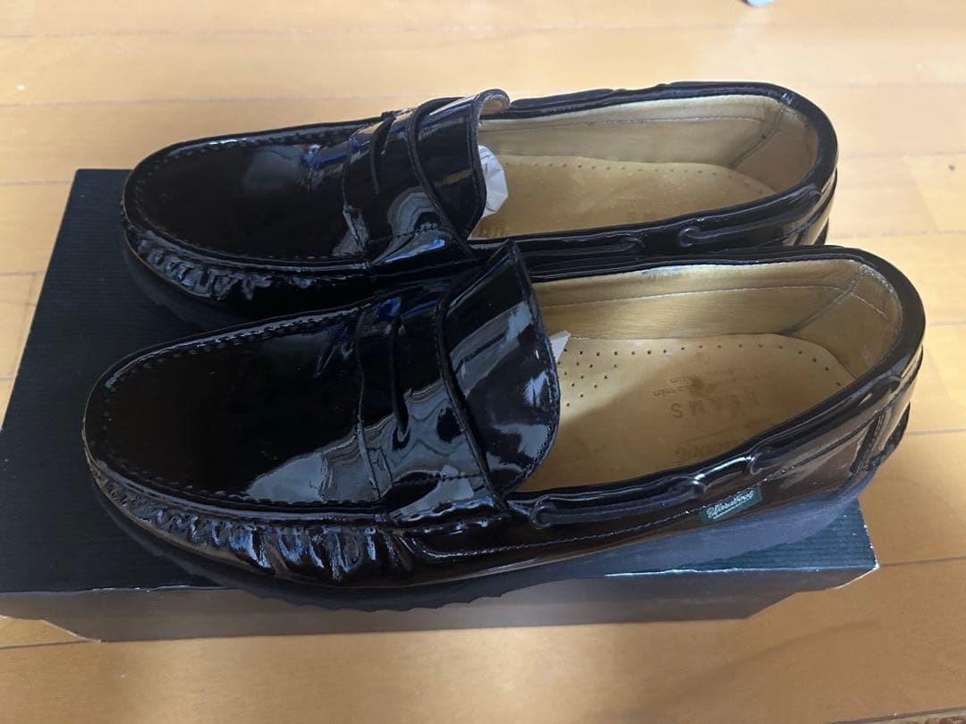 パラブーツ　ビームス別注　エナメルローファー