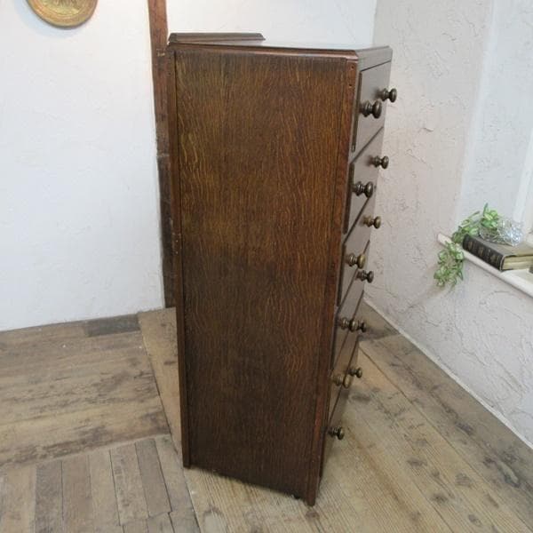 イギリス アンティーク 家具 チェスト ドロワーズ 6段引き出し 6949d