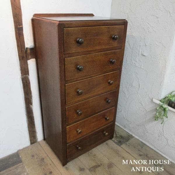 イギリス アンティーク 家具 チェスト ドロワーズ 6段引き出し 6949d