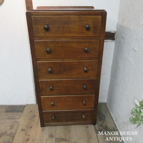 イギリス アンティーク 家具 チェスト ドロワーズ 6段引き出し 6949d