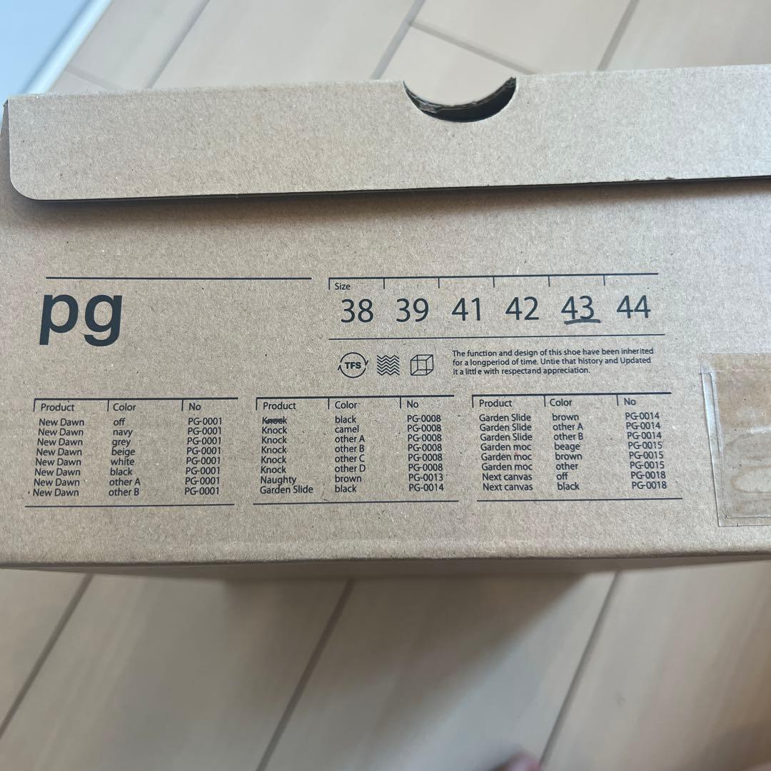 PG × Steven Alan KNOCK BLACK LEATHERシューズ