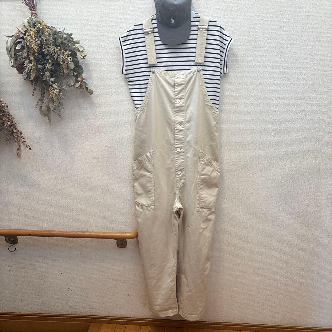 HARVESTY オーバーオール　アイボリー　サイズ1