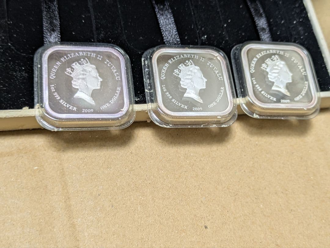 ルーブル美術館1オンス純銀3枚　BOX劣化あり