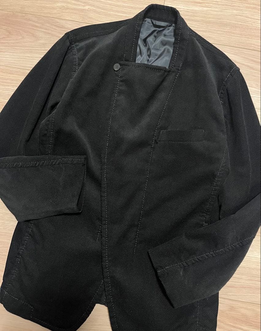 イッセイミヤケ デザイン ジャケット 黒 ブラック 日本製 古着 サイズ2