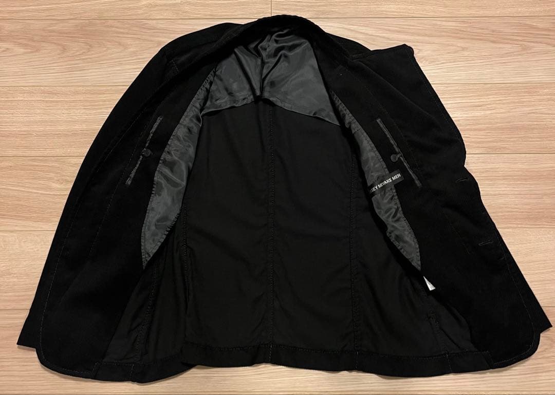 イッセイミヤケ デザイン ジャケット 黒 ブラック 日本製 古着 サイズ2
