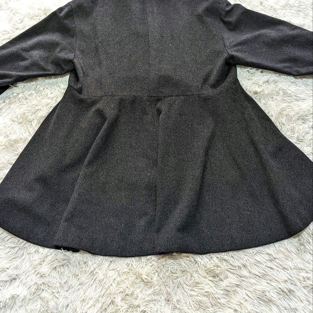 【美品】クリスチャンディオール チェスターコート カシミヤ100% グレー