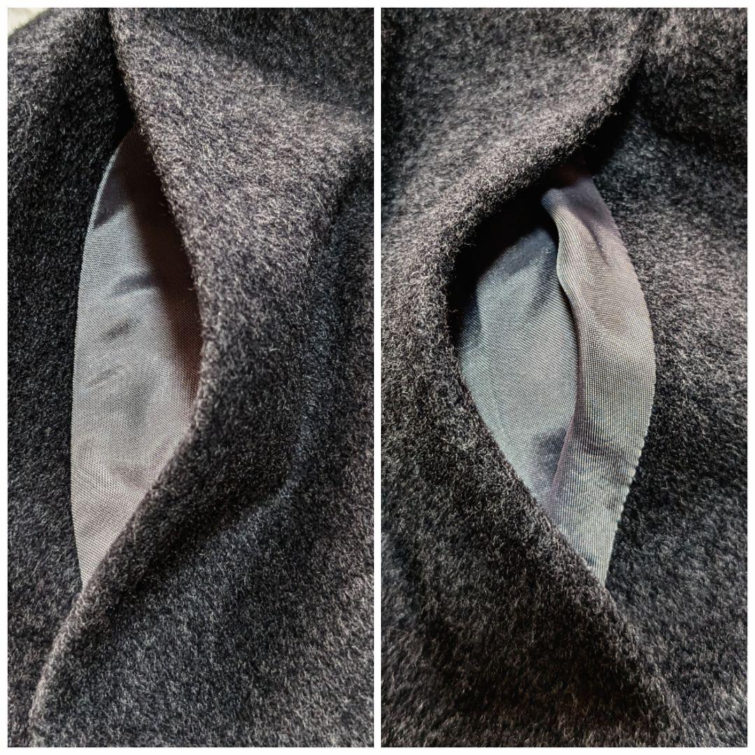 【美品】クリスチャンディオール チェスターコート カシミヤ100% グレー