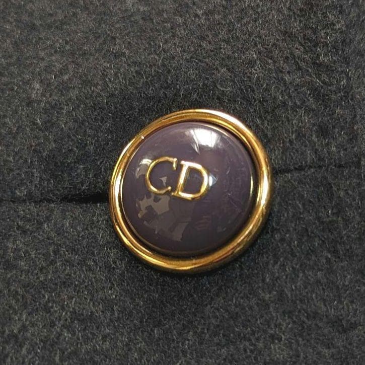 【美品】クリスチャンディオール チェスターコート カシミヤ100% グレー