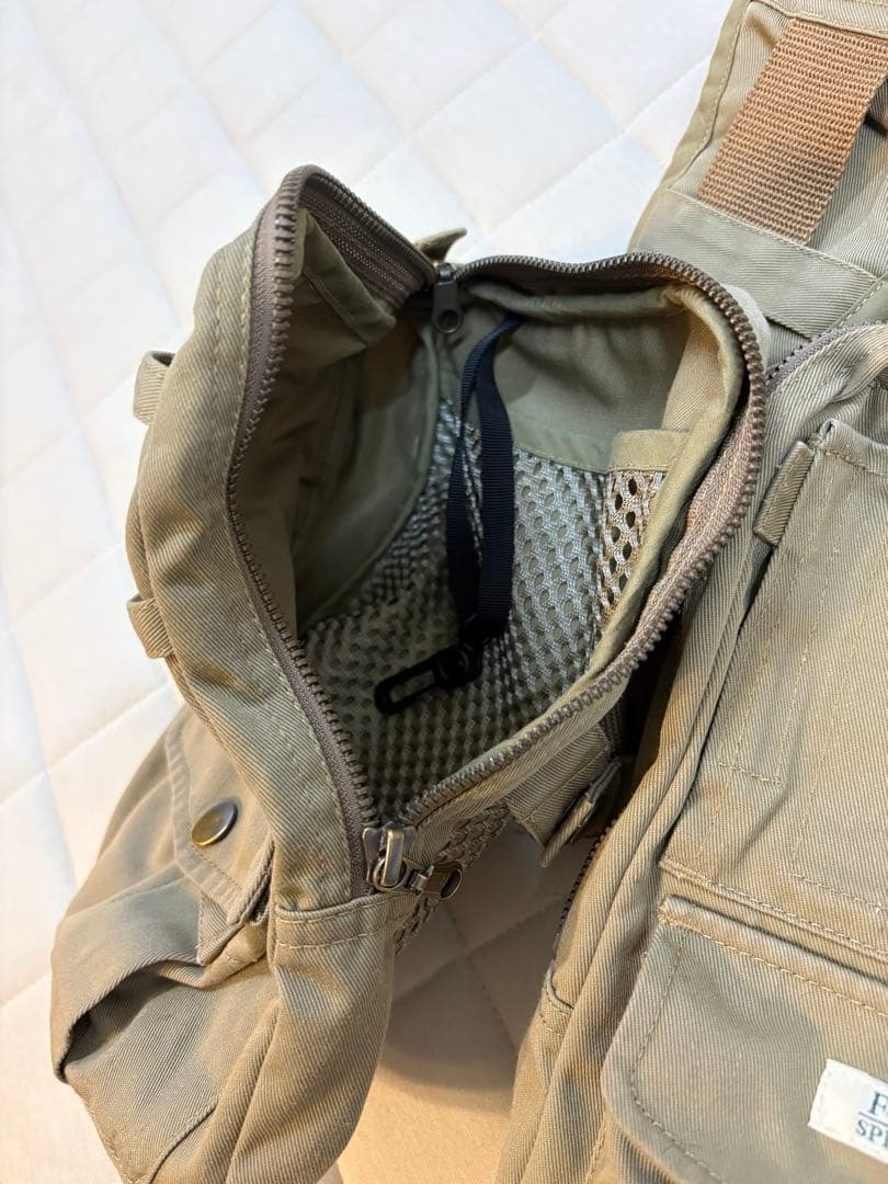 フィッシングベスト Foxfire バーチカルタックルベスト フリー　カーキ