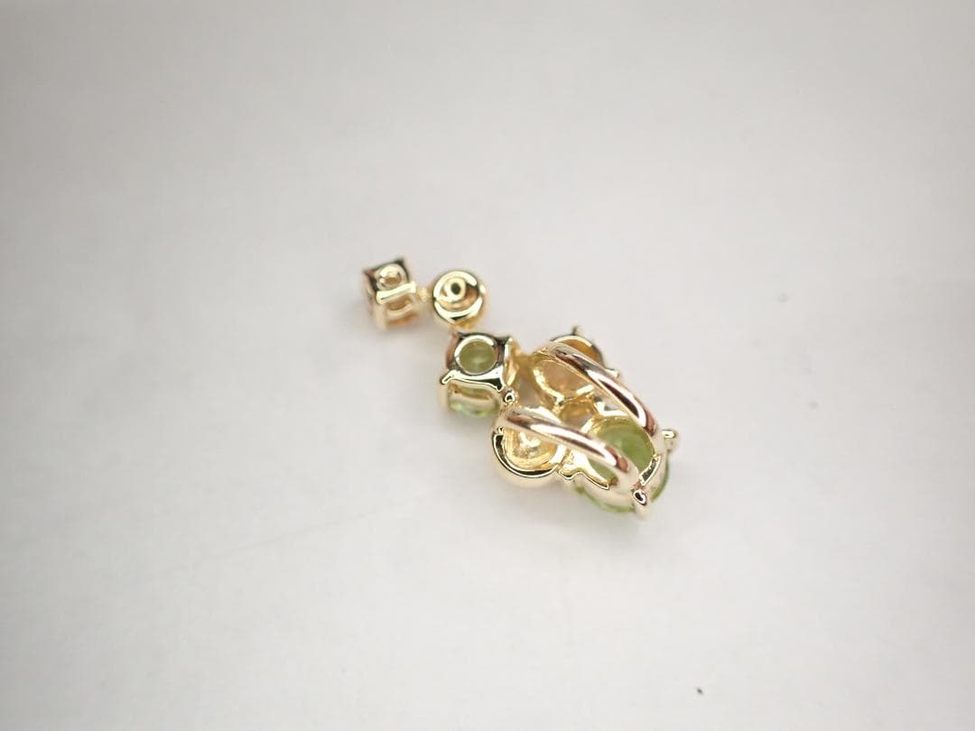 7/美品 タサキ 田崎真珠 K18 ペリドット シトリン ペンダントトップ