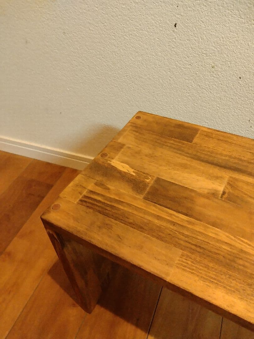 木製　ハンドメイド　オーダー　コの字　ワトコオイル　踏み台　水槽台