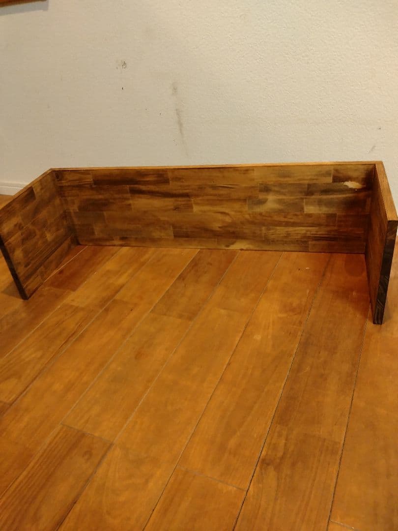 木製　ハンドメイド　オーダー　コの字　ワトコオイル　踏み台　水槽台