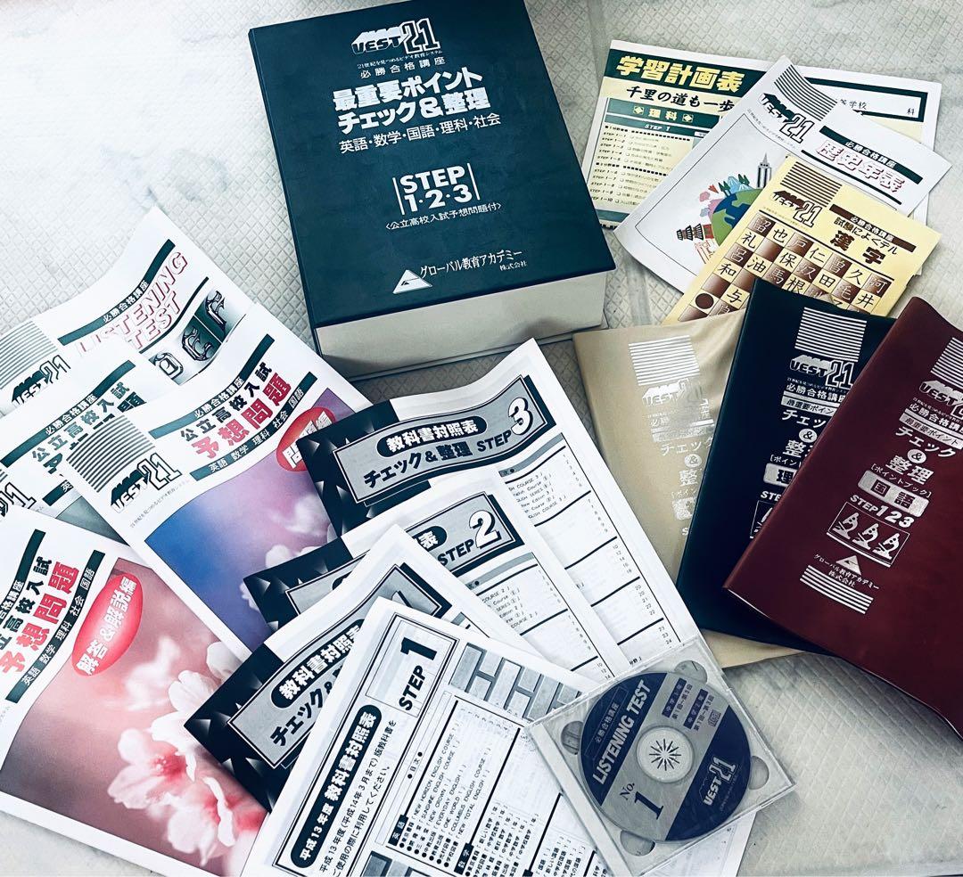 未使用 高校受験 合格講座 グローバル教育アカデミー 全教科 CD付 学習ガイド