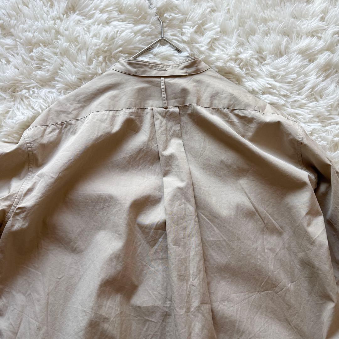 ジョンスメドレー コットンスタンドネックシャツドレス ワンピース マキシ 綿