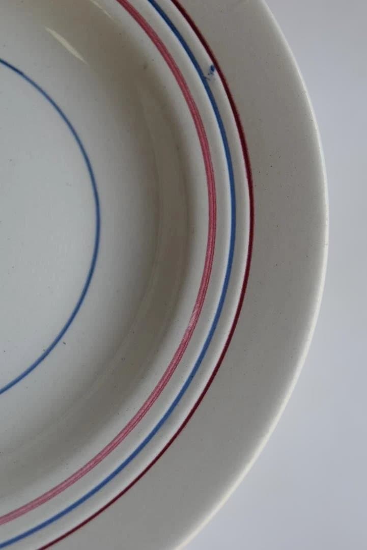 2枚組サンタマン トリコロール　深皿　スープ皿　美品　フランスアンティーク