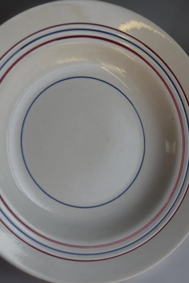 2枚組サンタマン トリコロール　深皿　スープ皿　美品　フランスアンティーク