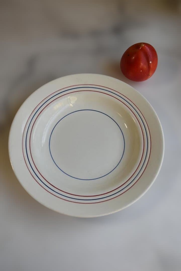 2枚組サンタマン トリコロール　深皿　スープ皿　美品　フランスアンティーク