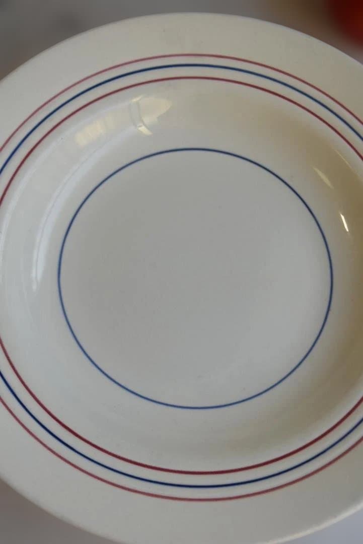 2枚組サンタマン トリコロール　深皿　スープ皿　美品　フランスアンティーク