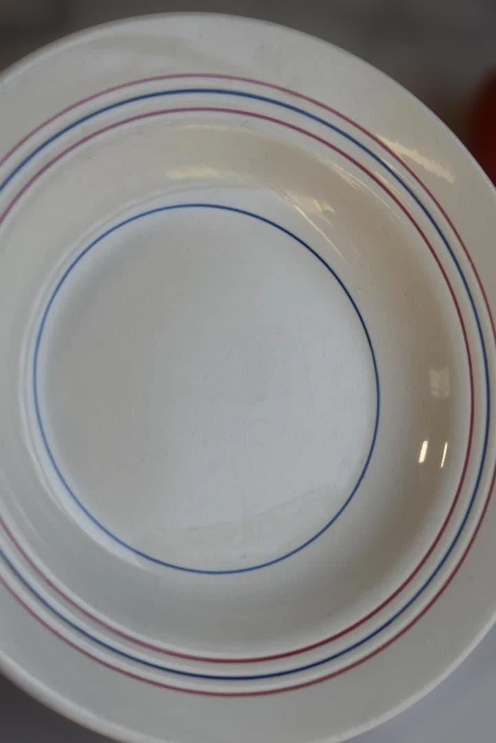 2枚組サンタマン トリコロール　深皿　スープ皿　美品　フランスアンティーク