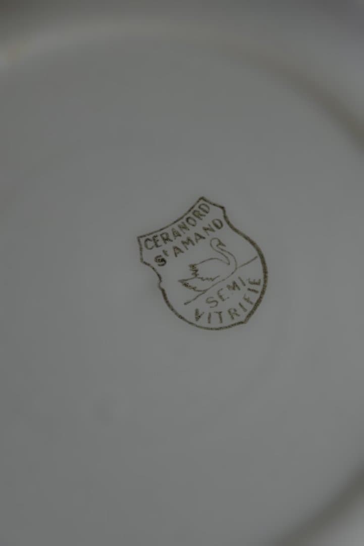 2枚組サンタマン トリコロール　深皿　スープ皿　美品　フランスアンティーク