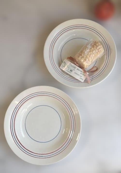 2枚組サンタマン トリコロール　深皿　スープ皿　美品　フランスアンティーク