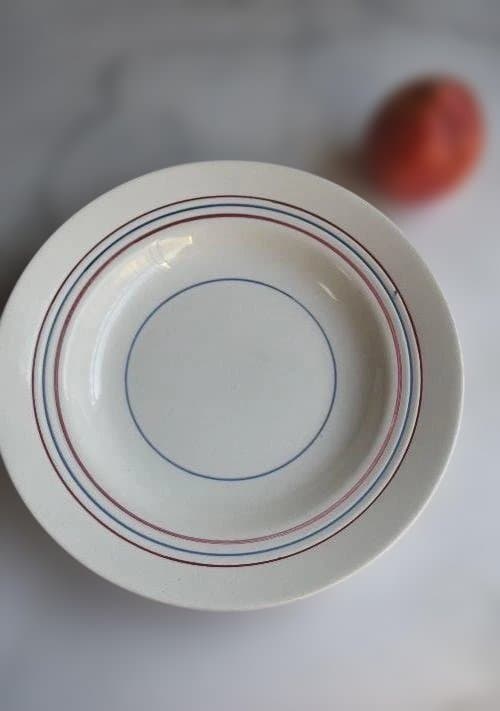 2枚組サンタマン トリコロール　深皿　スープ皿　美品　フランスアンティーク