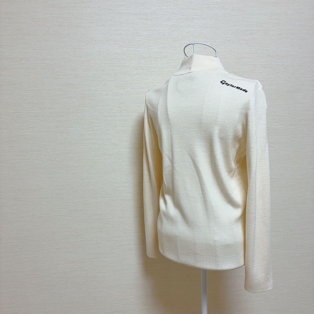 Taylor Made' ニットブルゾン カーディガン ゴルフウェア ホワイト