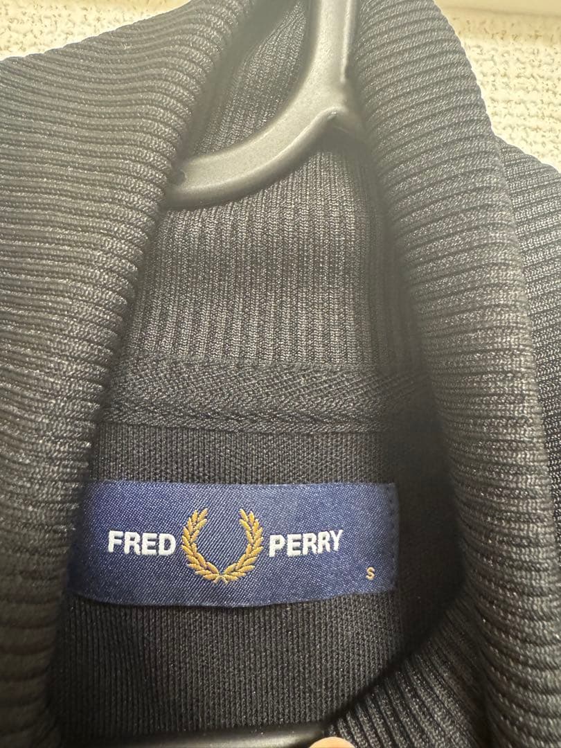 フレッドペリー ブラック ジャージ　トラックジャケット　Fred Perry