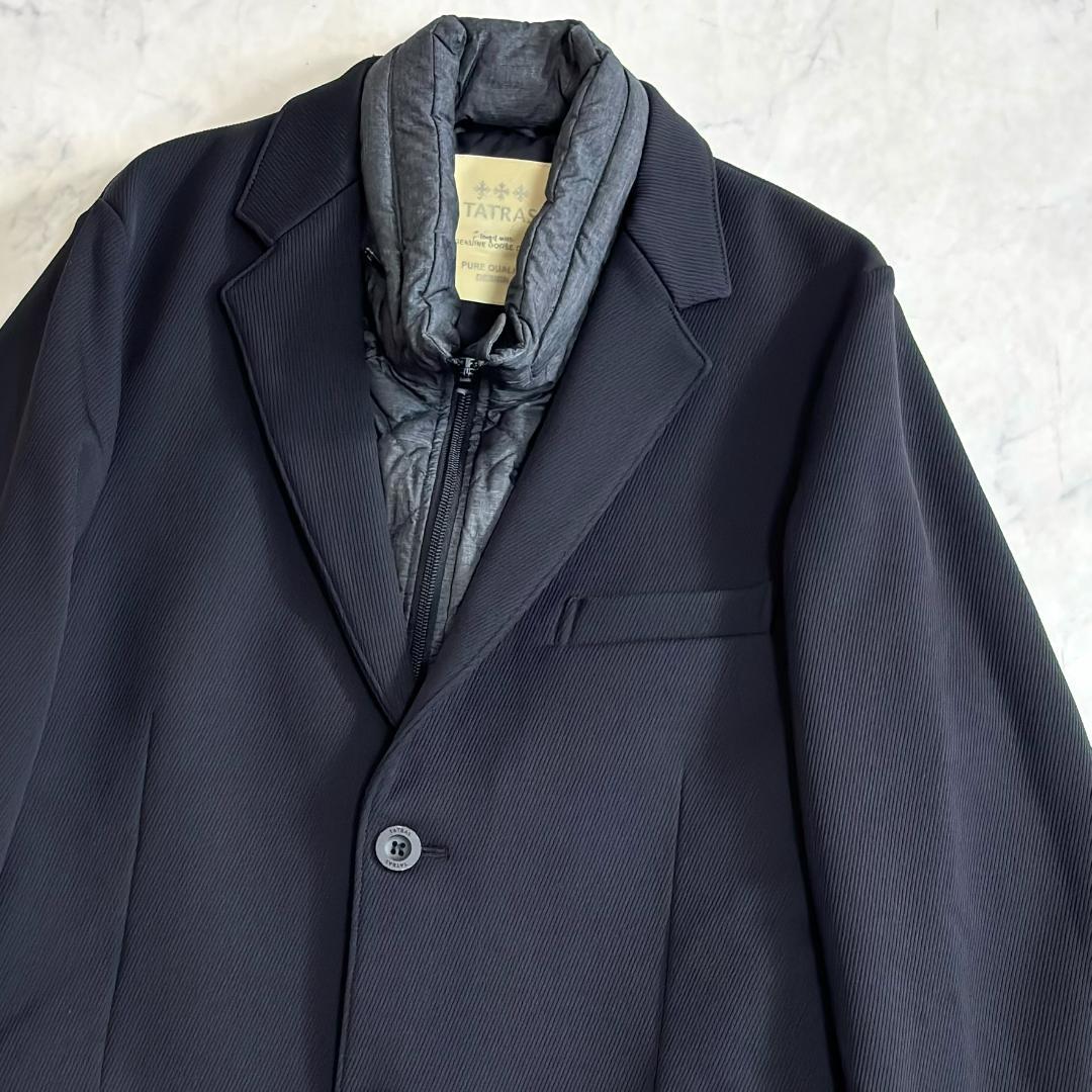 希少 タトラス ダウンライナー 3way テーラードジャケット 黒 04 ts3