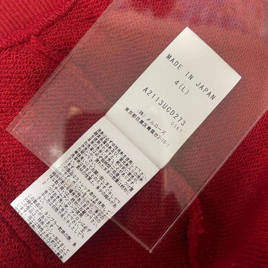 ピンクハウスいちご＆チェリーミーティングアップリケパーカー　赤