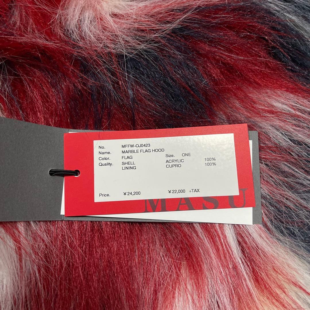 帽子 MASU MARBLE FLAG HOOD 23aw