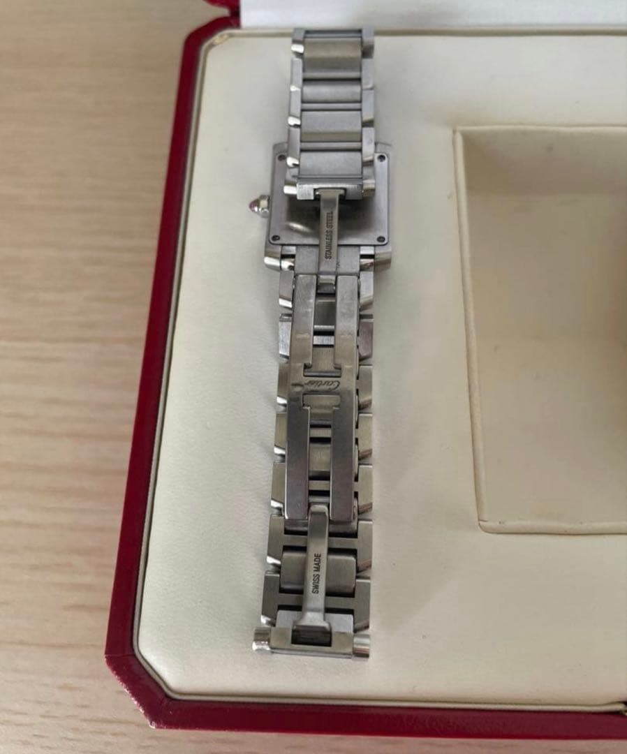 美品　Cartier カルティエ　タンクフランセーズ　SM ピンクシェル