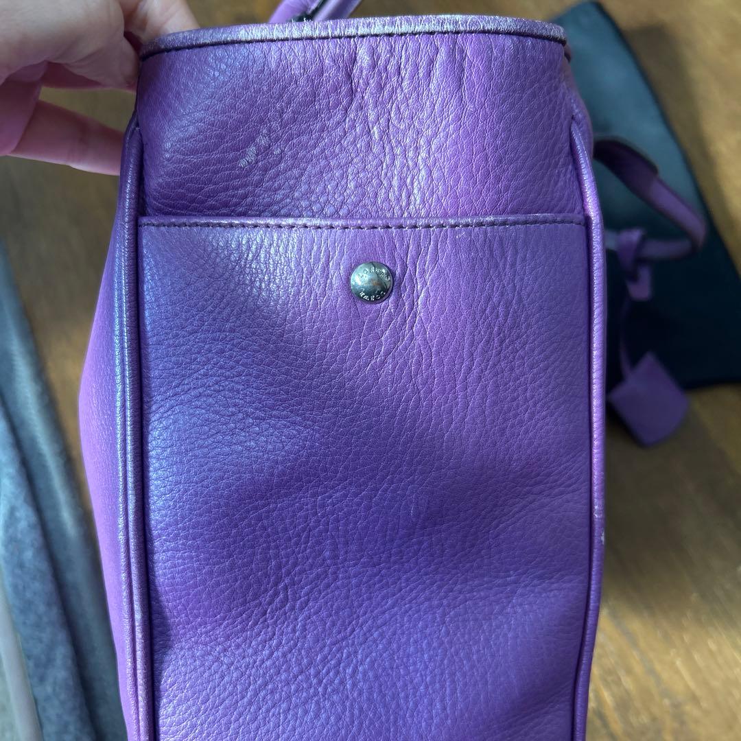 LOEWE パープル トートバッグ 保存袋付き