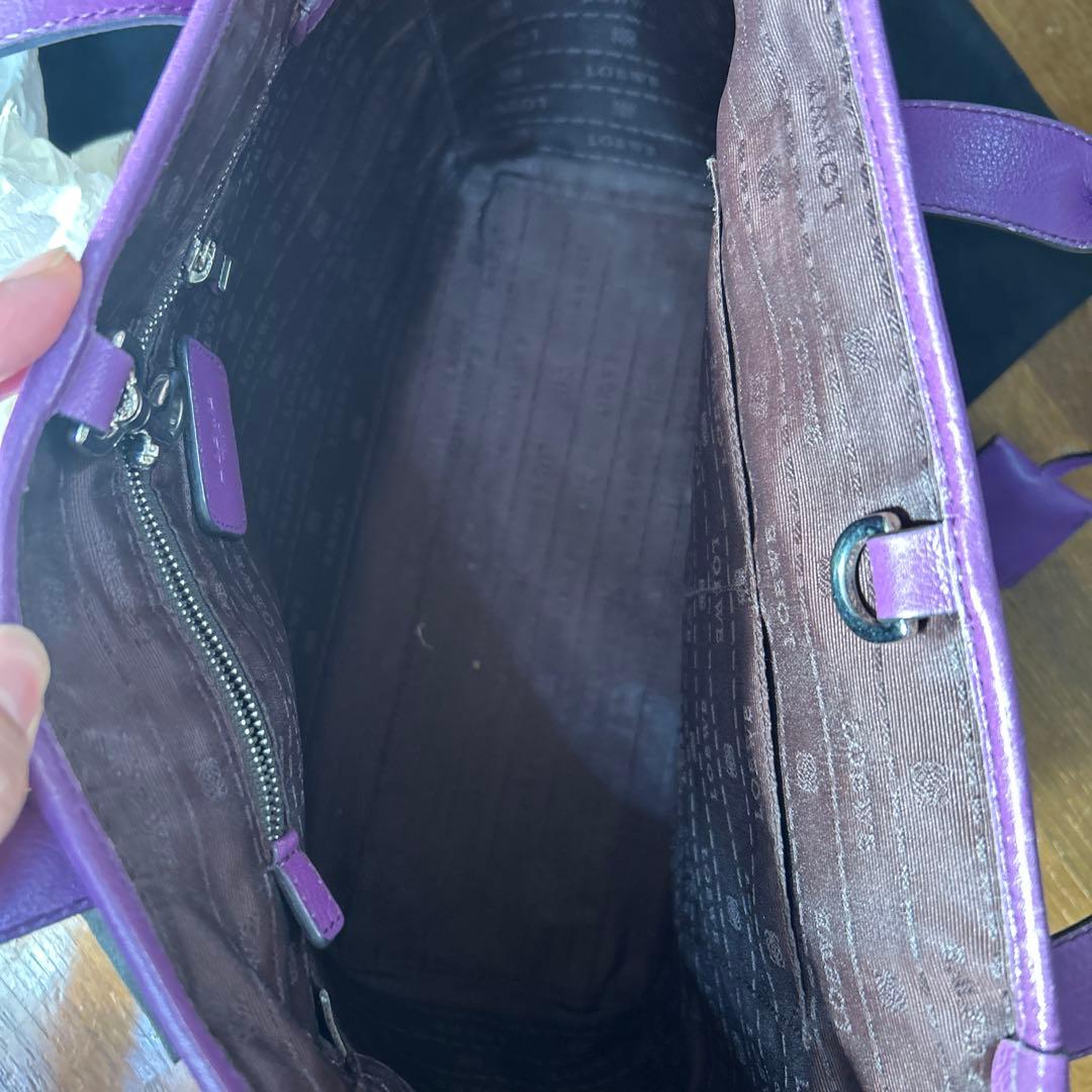 LOEWE パープル トートバッグ 保存袋付き