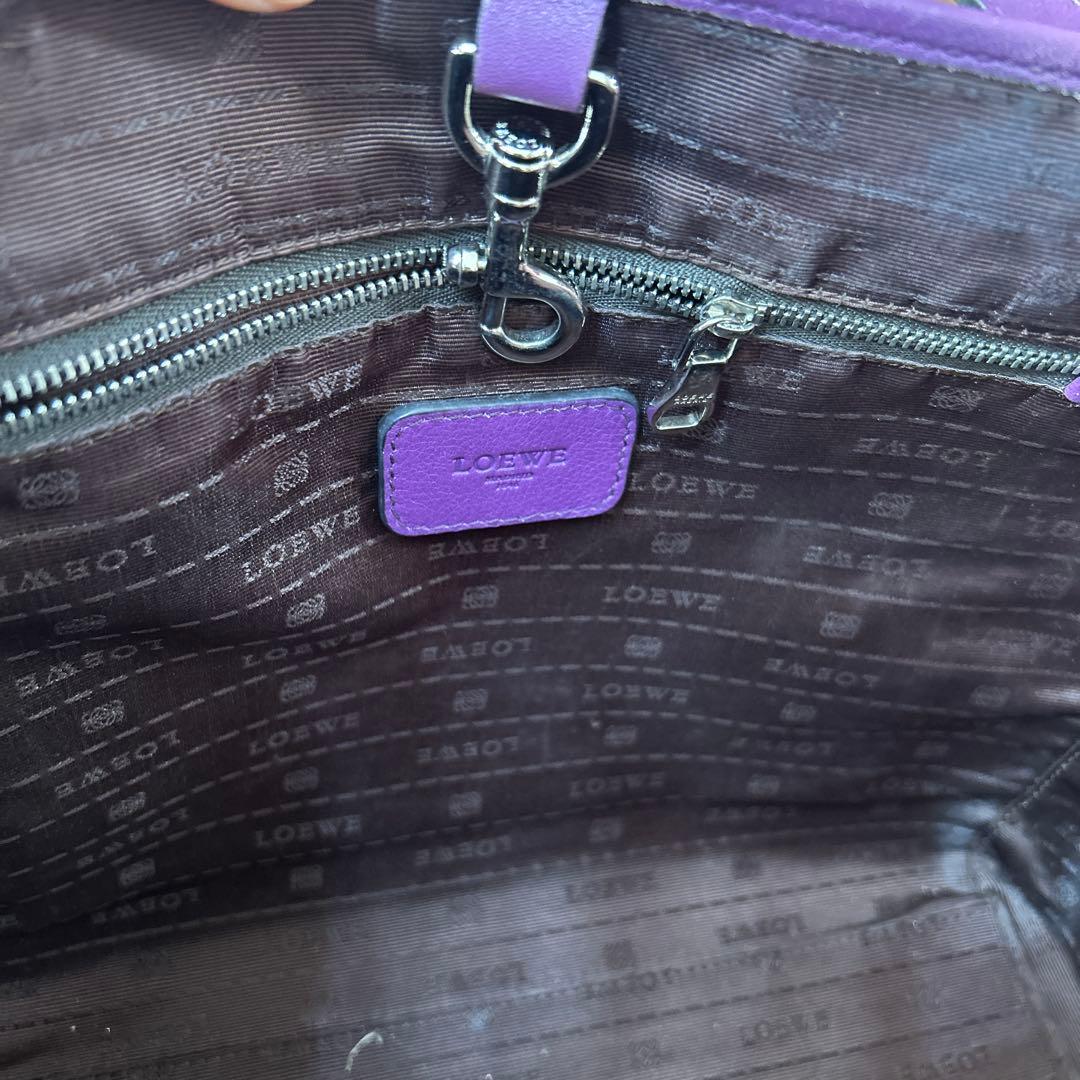 LOEWE パープル トートバッグ 保存袋付き