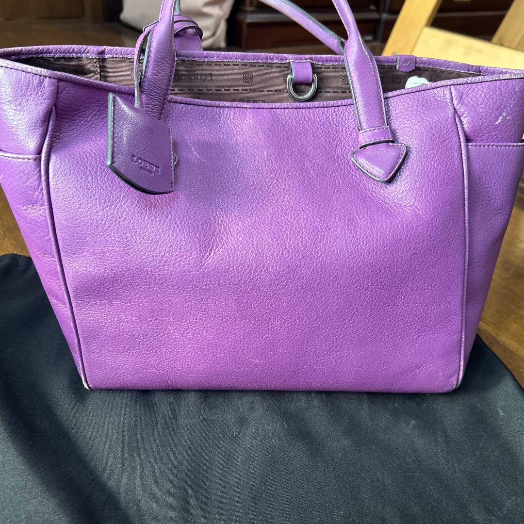 LOEWE パープル トートバッグ 保存袋付き